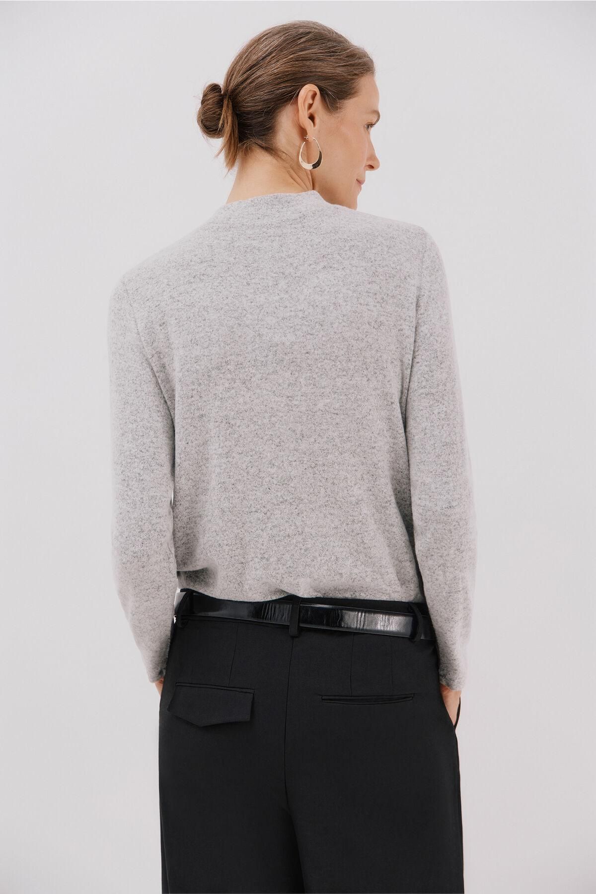 꼬르떼피엘 하이넥 소프트 베이직 긴팔 티셔츠 5682225 GRIS - 상세 이미지 5