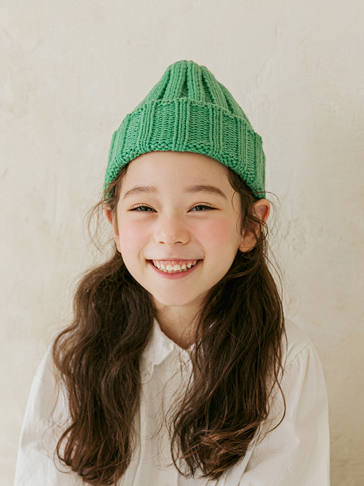 마일드 니트 비니 유아모자 여아 키즈 남아 아기 초등 겨울 방한 - 상세 이미지 3