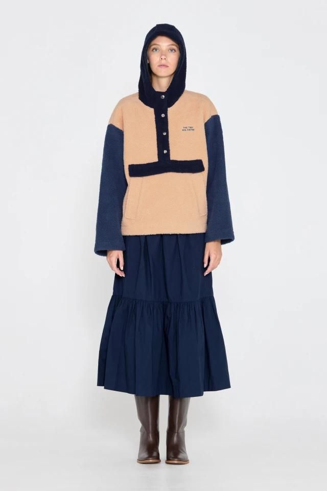 타이니코튼 플레어 네이비 미디 스커트 AW24-628107 ONE COLOR - 상세 이미지 4