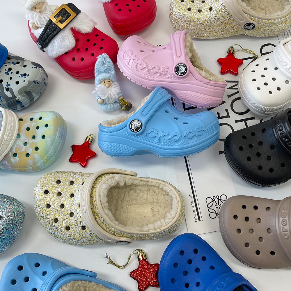 크록스 키즈 털신 바야 라인드 토들러 겨울 어린이 털슬리퍼 샌들