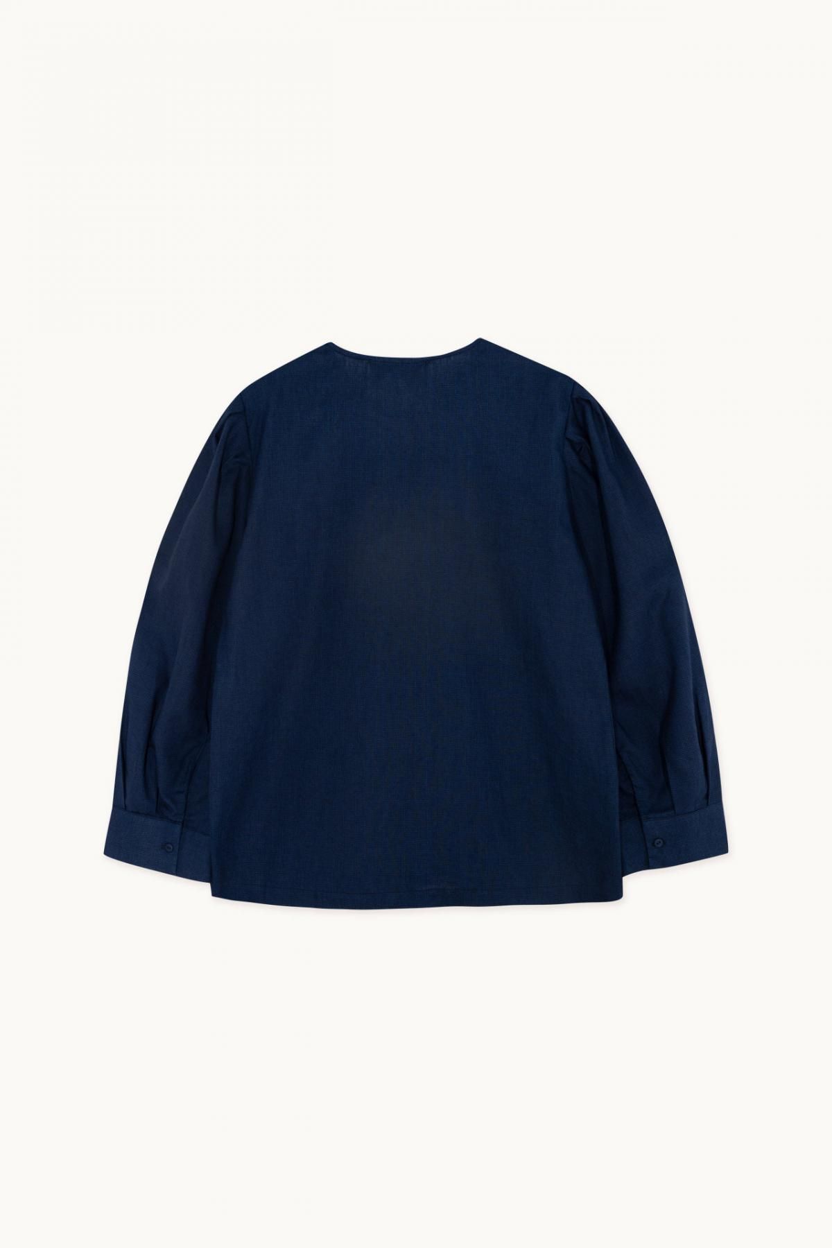 타이니코튼 플리츠 네이비 블라우스 AW23-608-107 ONE COLOR - 상세 이미지 2