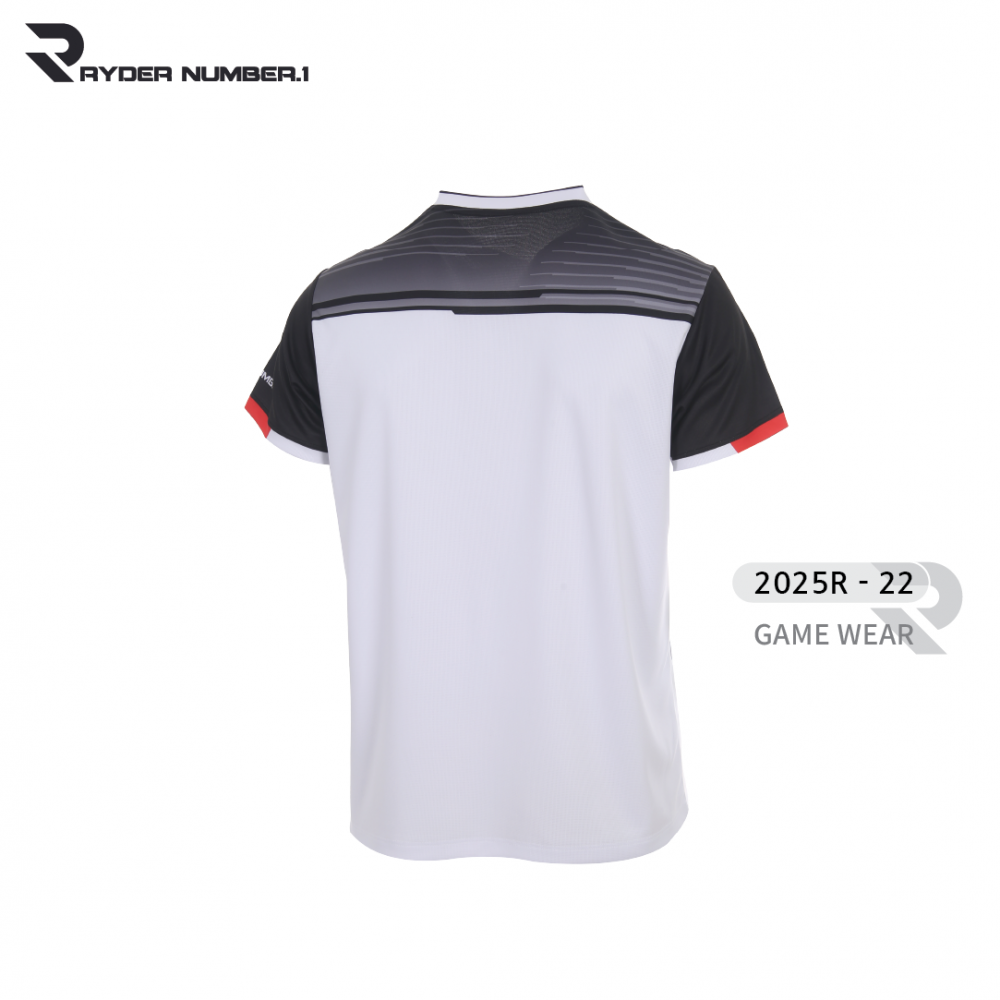 라이더 RYDER 2025R-22 경기복 남성/여성 게임웨어 반팔티 배드민턴 피클볼 스포츠웨어 - 상세 이미지 2