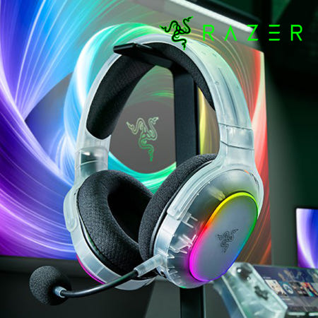 [국내정발] 레이저 바라쿠다 X 크로마 무선헤드셋 팬텀 화이트