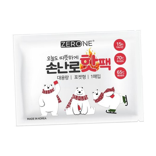포켓용 손 난로 핫 팩 방한용 대용량 핫 팩 국내생산 - 메인 이미지
