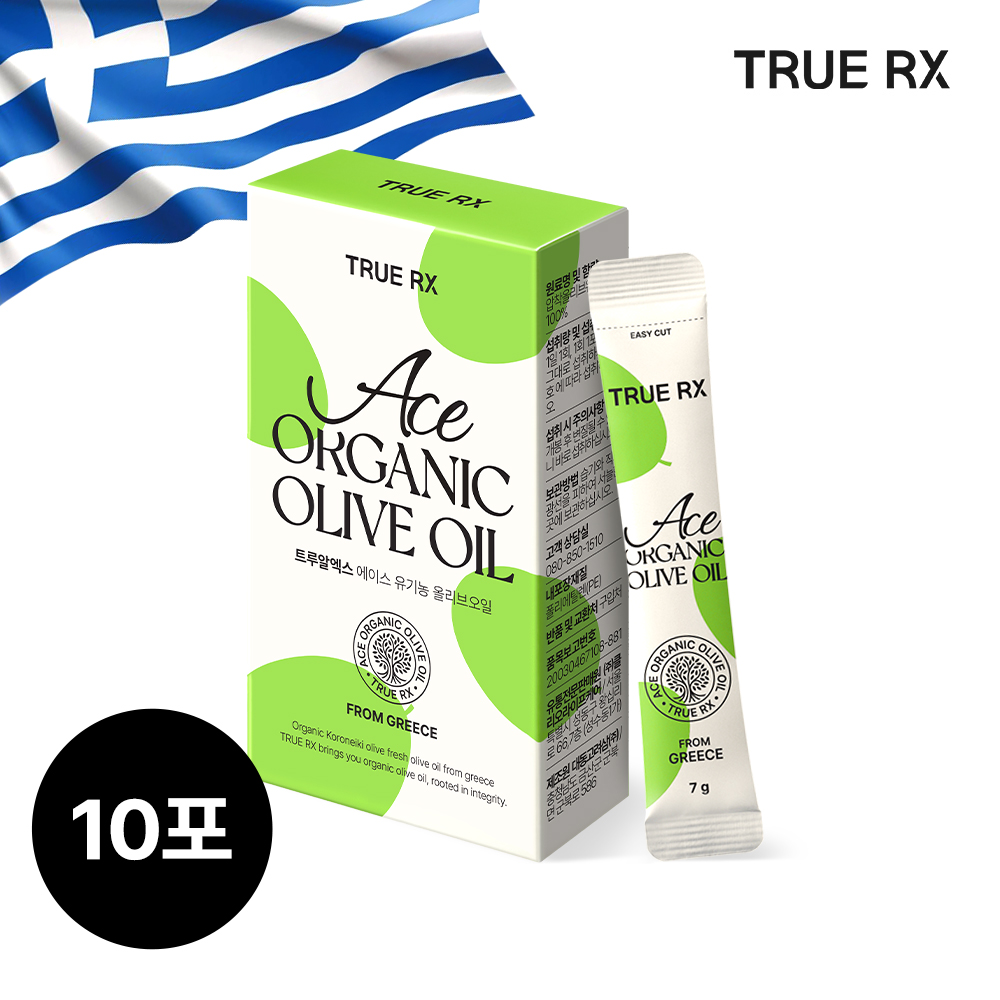 에이스 그리스유기농올리브오일스틱 엑스트라버진 코로네이키 낮은산도0.07% 98ml, 10포 - 상품 이미지