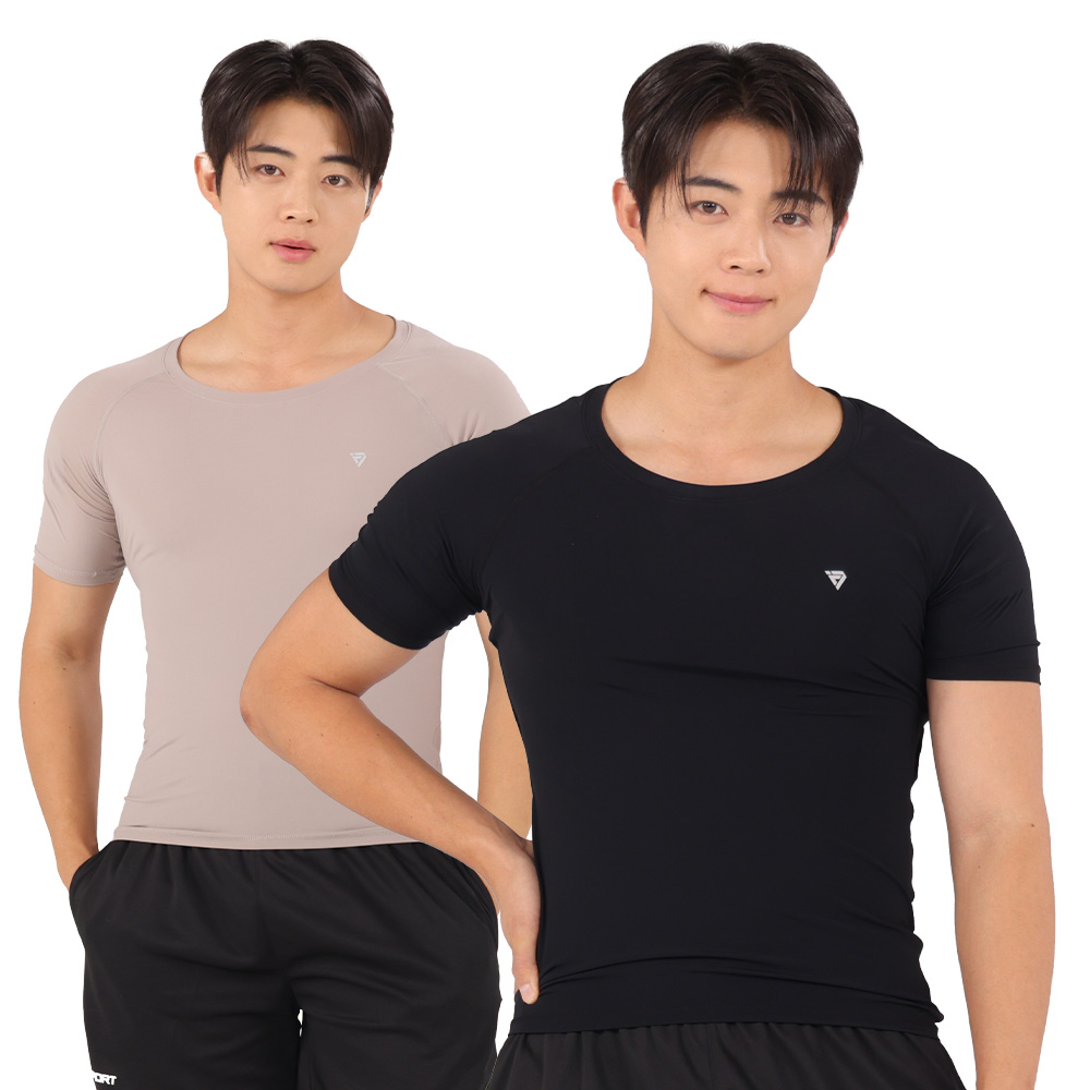 [1+1] 테이핑테크 테이핑웨어 시즌2 남성용 바른자세 반팔 티셔츠 헬스 운동복 짐웨어 - 상세 이미지 4