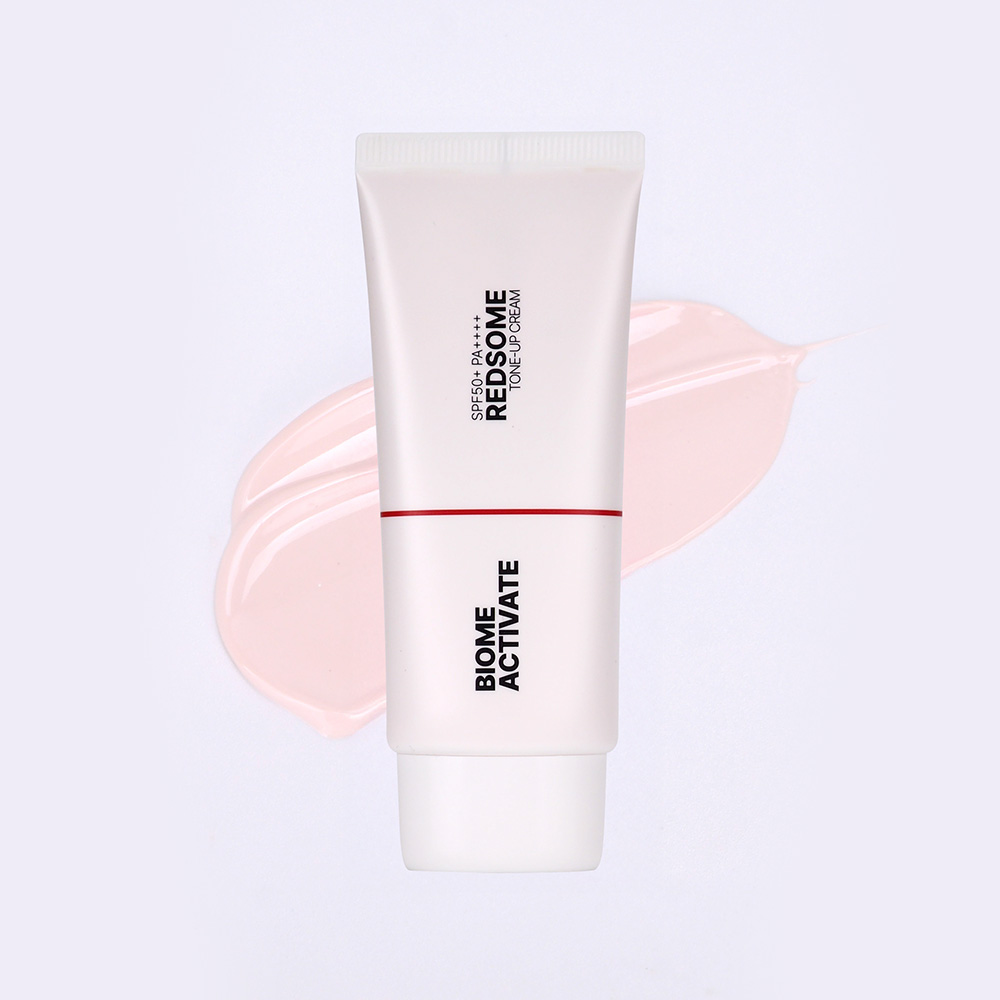 [바액] [2개] 레드좀 톤업 선크림 [70ml] 수분 광채톤업 혼합자차 논나노 인삼엑소좀 알부틴 글루타티온 주름 미백 자외선차단 3중기능성 이미지 2