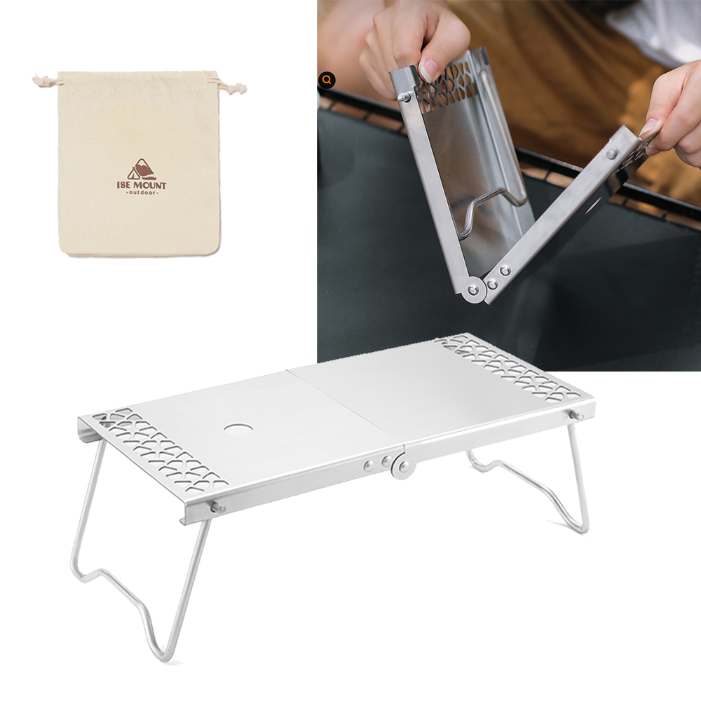 캠핑 접이식 테이블 미니 경량 백패킹 등산 이소가스 버너