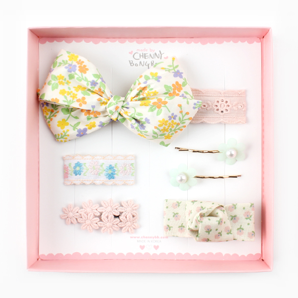 아기 유아 여아 헤어핀세트 선물세트 고퀄리티 기프트박스