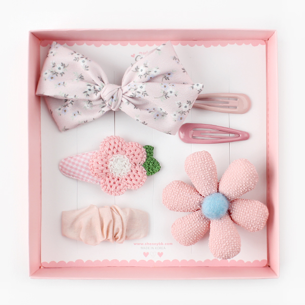 아기 유아 여아 헤어핀세트 선물세트 고퀄리티 기프트박스