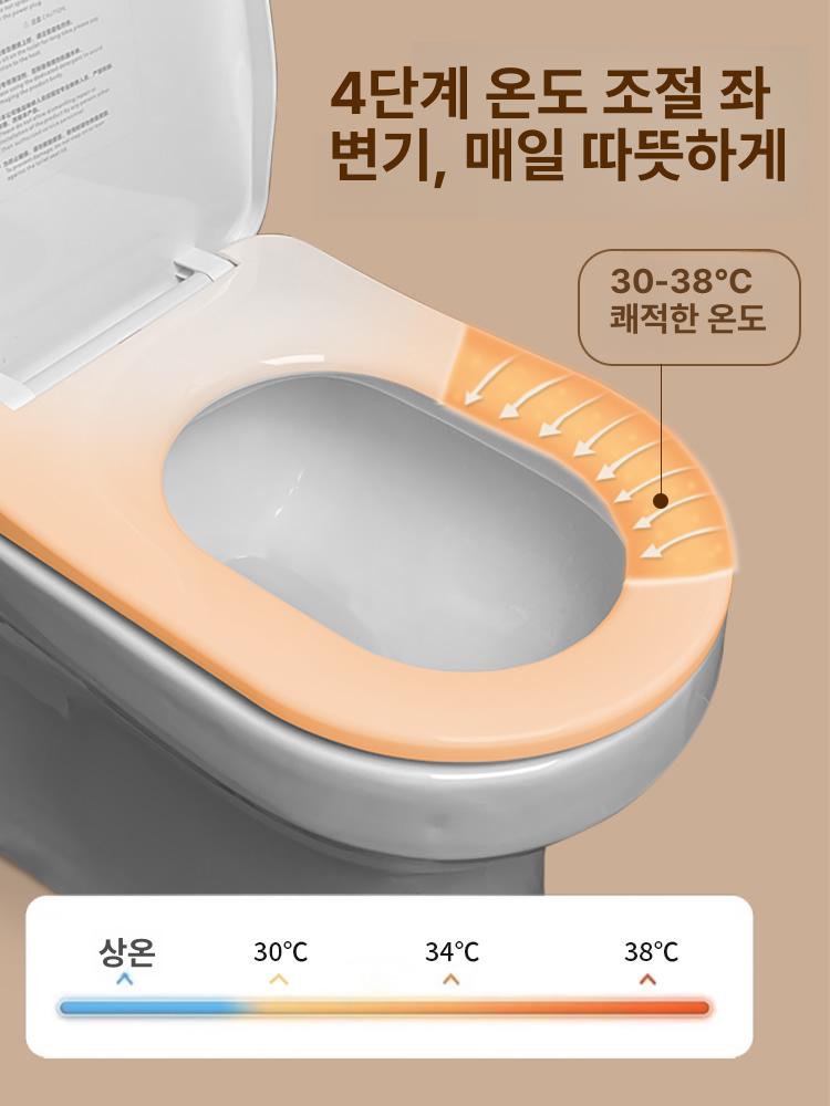 온열변기커버 무소음 엉따 따뜻한 생활방수 시트 01 U자형 - 상세 이미지 2
