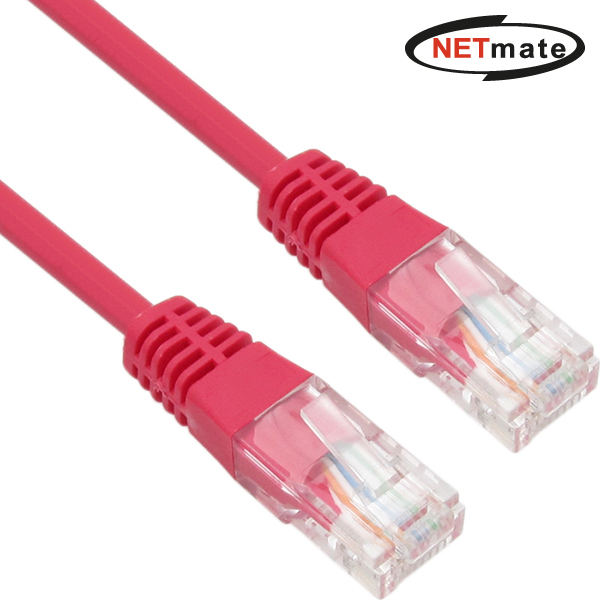 강원전자 넷메이트 CAT.5E UTP 다이렉트 케이블(레드) 10m NMC-U510R - 상품 이미지