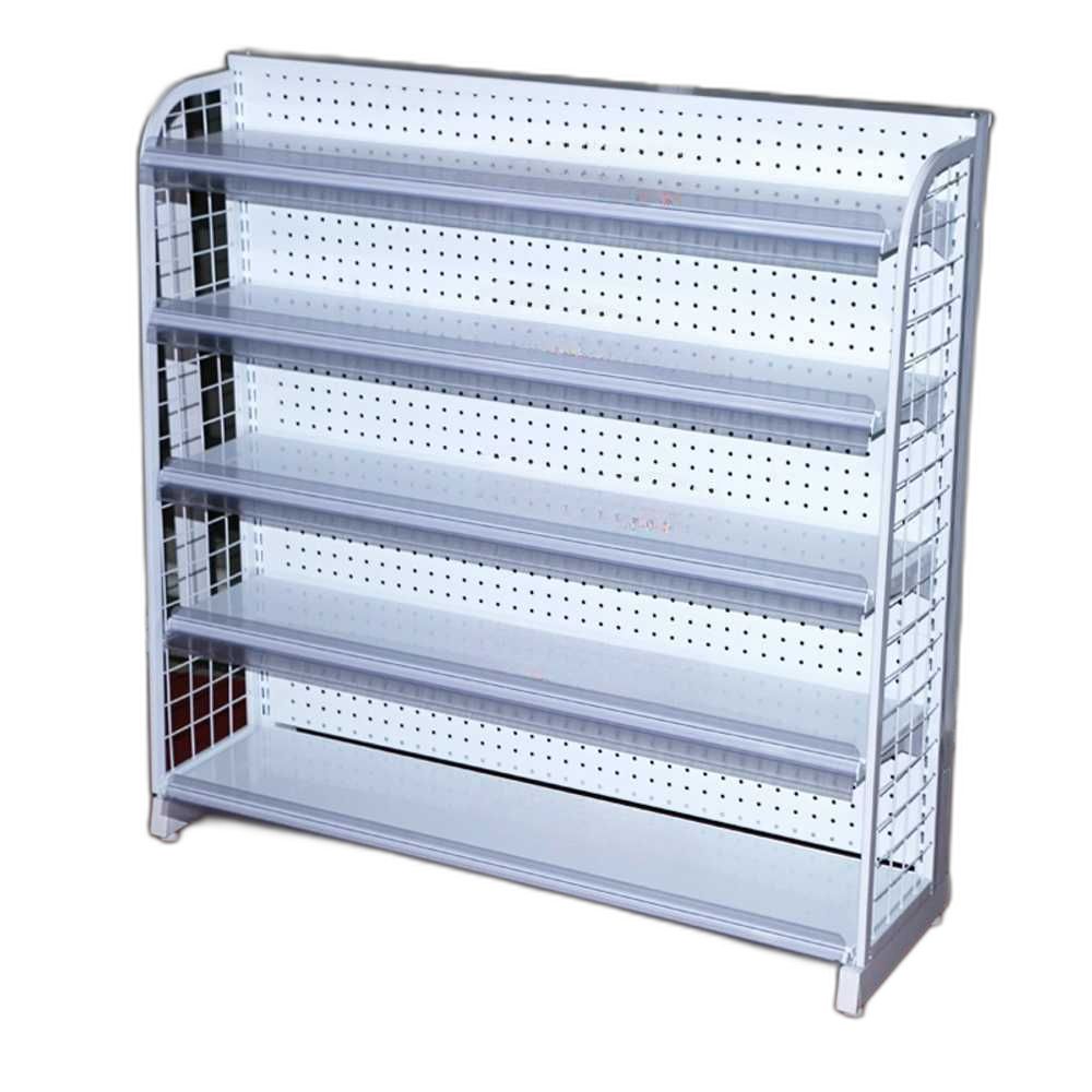 편의점 약국 매대 진열 선반 의약품 전시 수납장 100x30x100cm 화이트 5단 - 상품 이미지