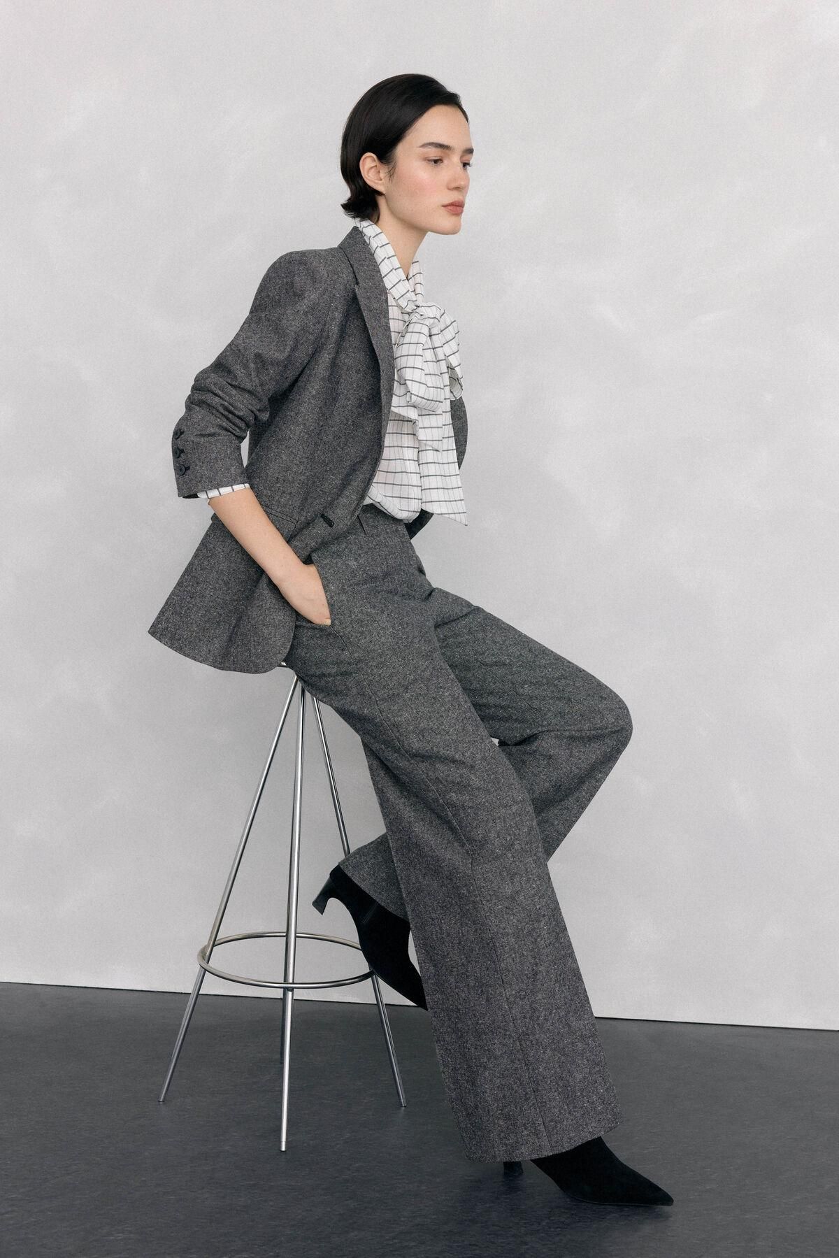 페드로 델 이에로 스트레이트핏 슬랙스 팬츠 7602535 GRIS - 상세 이미지 3