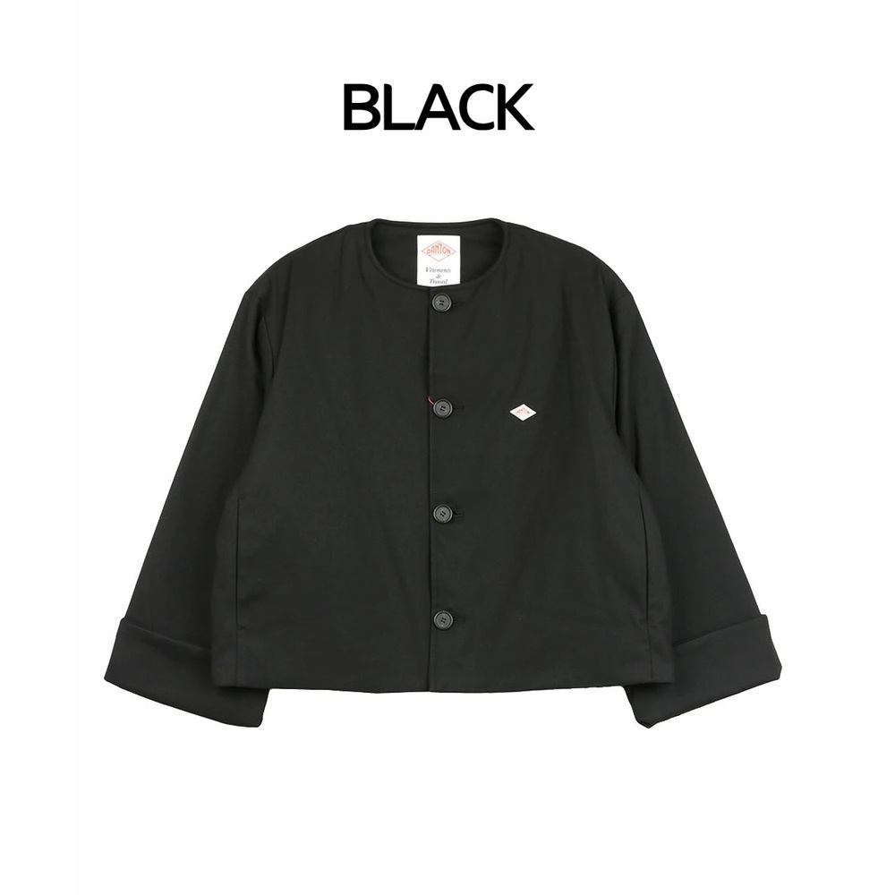 단톤 울 라이크 카라리스 와이드 재킷 여성 점퍼 DT-A0672WLX 36 BLACK - 상세 이미지 3