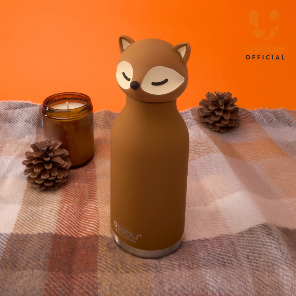 아소부 스테인레스 보온보냉 캐릭터 텀블러 베스티 460ml, 폭스 - 상세 이미지 3