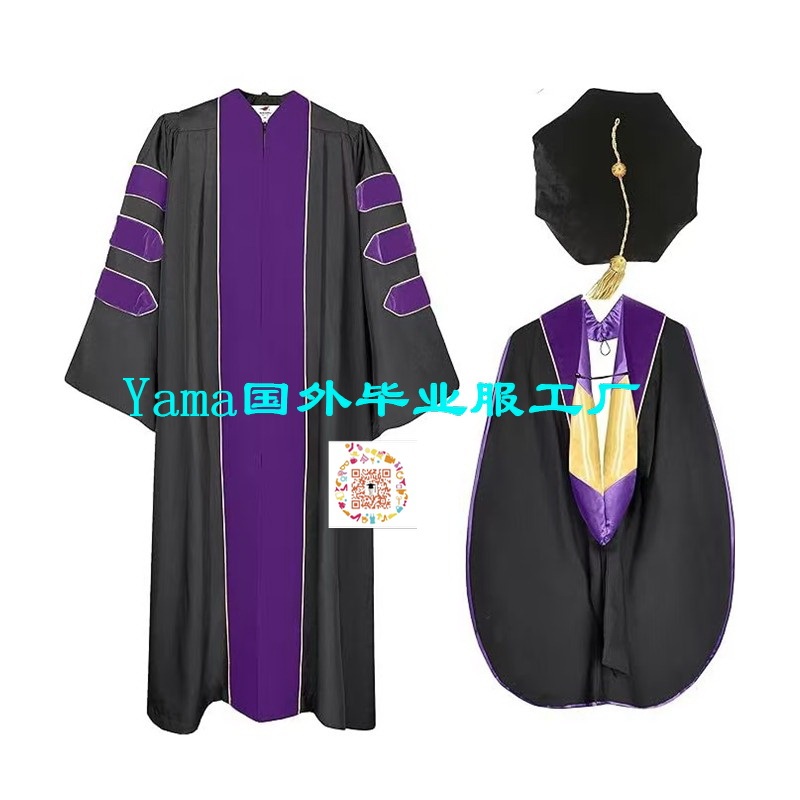 박사가운 학사모 세트 졸업 촬영 목사 복장 박사복 졸업식 사진 의상 - 상세 이미지 5