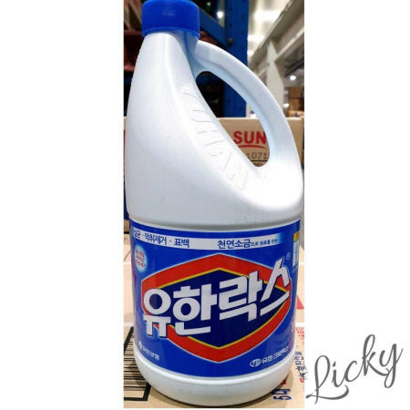 LU 락스 유한 레귤러 식품용 2L X6 대용량세제 화장실청소
