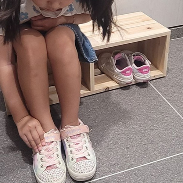 어린이 유아 현관 벤치 신발장 와이드 현관 벤치 수납 정리