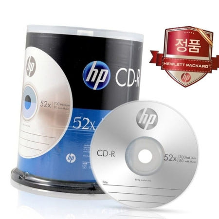 제스트커스텀 CD-R HP 박스(6개입) 52X 100P벌크 700MB 80min