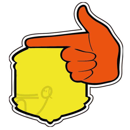 늘ways POP카드 손 공백 PC-2204 5매입 행사 안내 상품택 캐릭터표지판