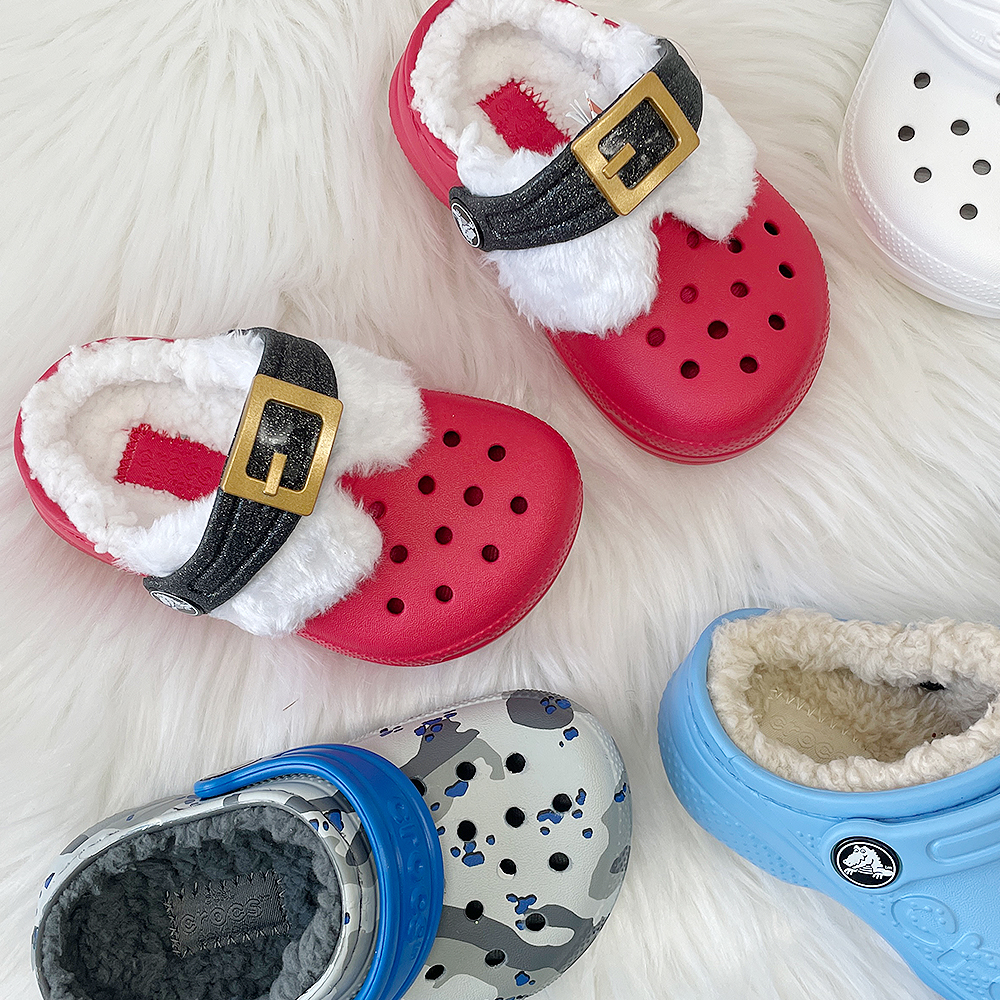 크록스 키즈 털신 바야 라인드 토들러 겨울 어린이 털슬리퍼 샌들