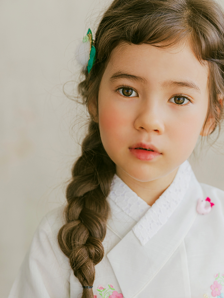 채니봉봉 밍크 이채 나비 한복 집게핀 유아헤어핀 - 상세 이미지 2