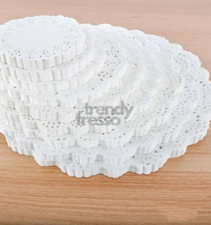 [트렌디프레소협력사]데이슬롯 도일리 페이퍼 원형 16.5cm 100매 생일 테이블장식 파티테이블