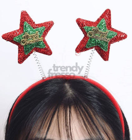 [트렌디프레소협력사]데이슬롯 별 머리띠 크리스마스코스튬 크리스마스소품 파티용품