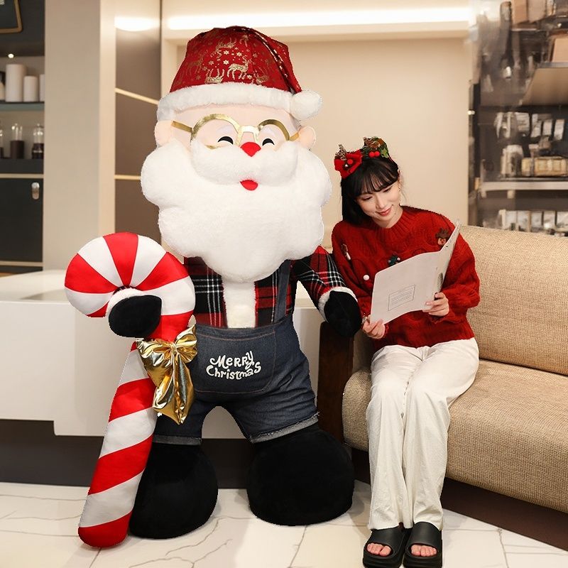 산타 봉제인형 크리스마스 카페 트리 장식 소품 A 클래식 산타할아버지 60cm - 상세 이미지 5
