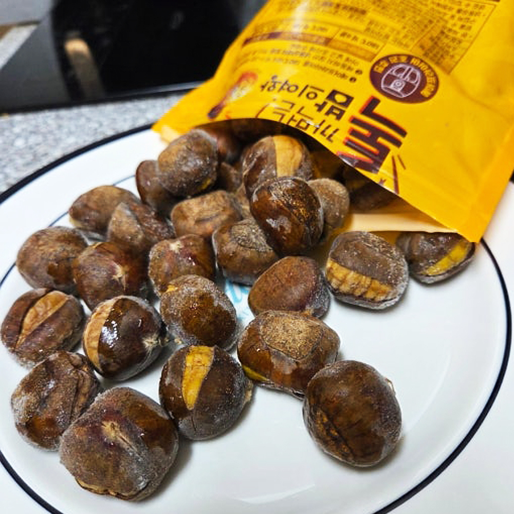 올리온 톡까먹는 밤의여왕 약단밤 에어프라이어 군밤 맛 밤 칼집 단밤 알밤 500g, 3개 - 상세 이미지 5