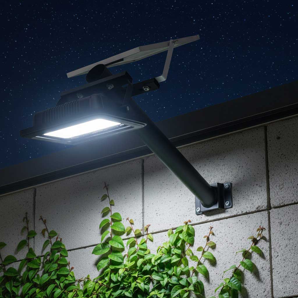 태양광 투광등 태양열 투광기 브라켓 거치대 조명 간판 광고 명판 3색 100W - 상세 이미지 3