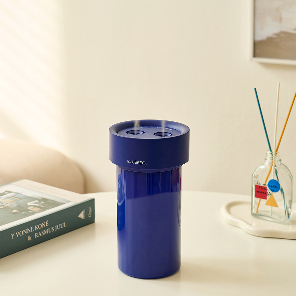 블루필 듀얼젯 미니 가습기 1L 대용량 사무실 탁상용 캠핑 휴대용 가습기