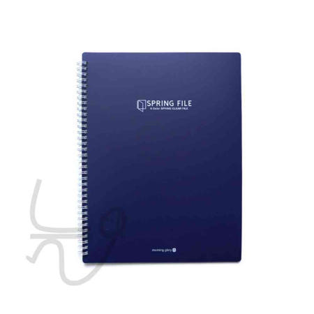 [늘WAYS협력사]늘ways 모닝글로리 K컬러 스프링 클리어화일 40P 네이비 서류철