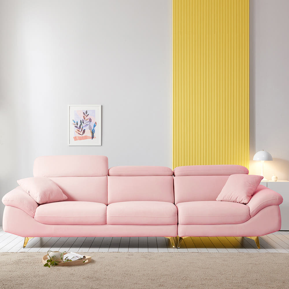 서광퍼니처 토드 아쿠아텍스 스웨이드 패브릭 4인 소파 sk