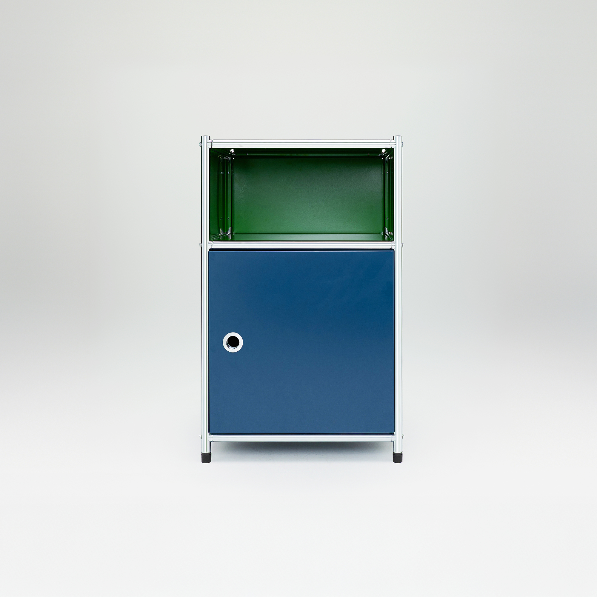 코낙 U236 캐비넷 모듈 협탁 가구 40x40x64 그린-블루