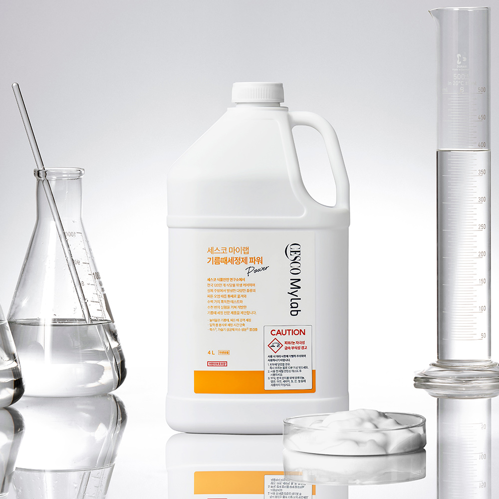 세스코 마이랩 기름때세정제 파워 500ml + 4L 주방 후드 기름때 청소 클리너 - 상세 이미지 3