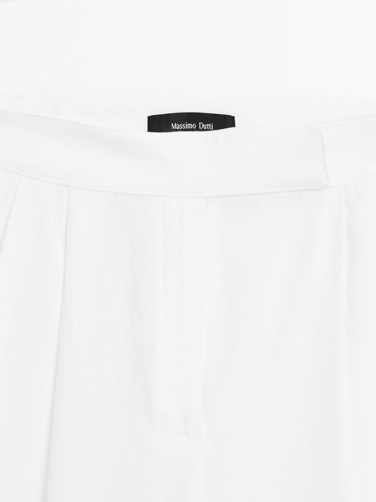 마시모두띠 린넨 블렌드 와이드 팔라조 팬츠 5008/663 OFF WHITE - 상세 이미지 5