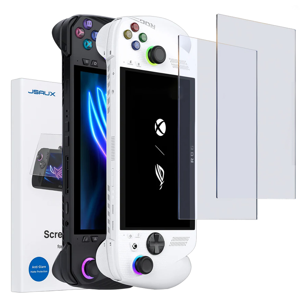 ROG XBOX Ally X 필름 JSAUX 엑갈리 저반사 강화유리 액정보호필름 2매 - 상품 이미지