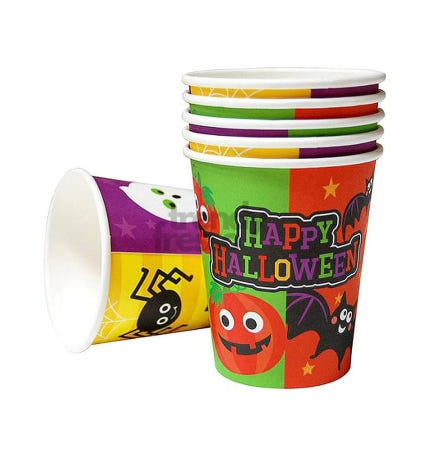 [트렌디프레소협력사]데이슬롯 해피할로윈 종이컵 6입 할로윈장식 파티용품