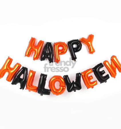 [트렌디프레소협력사]데이슬롯 할로윈 풍선 세트 메세지 해피할로윈 행사 파티용품 축제