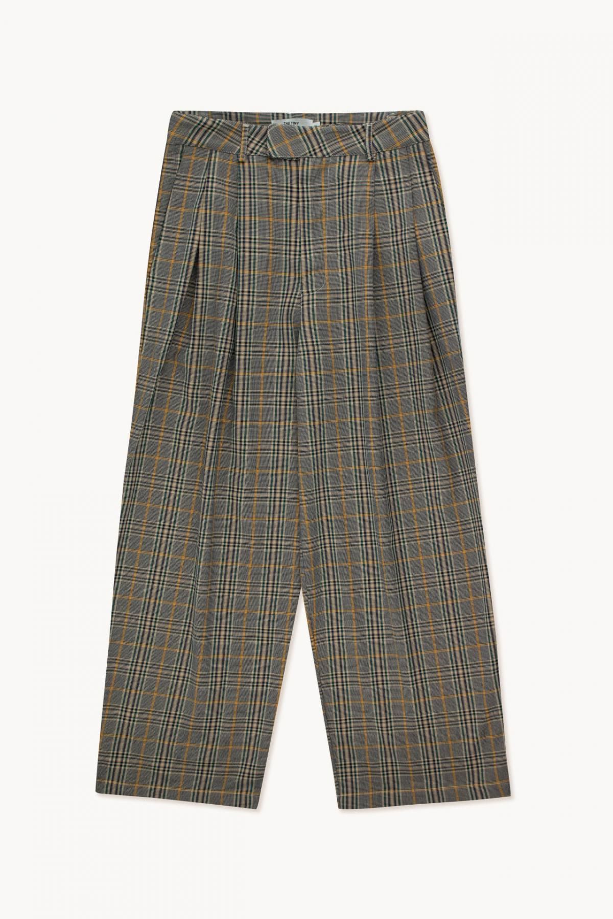 타이니코튼 체크 플리츠 와이드 팬츠 AW23-637M24 ONE COLOR - 메인 이미지