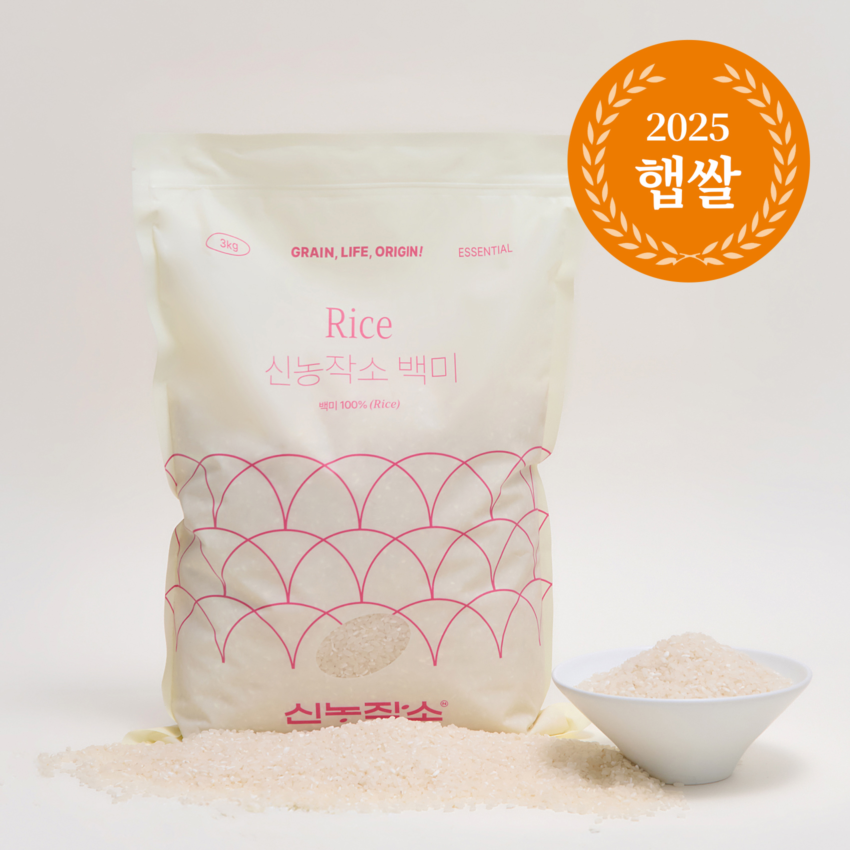 [2025 햅쌀] 백미 3kg - 상품 이미지