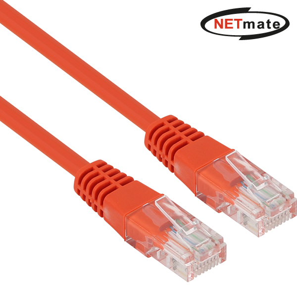 강원전자 넷메이트 CAT.5E UTP 다이렉트 케이블(오렌지) 20m NMC-U520OR - 상품 이미지