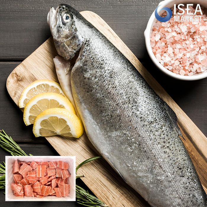 연어 슈페리어등급 특수부위 5kg 연어머리 갈비뼈 서더리 부산물 구이용 탕용 - 상품 이미지