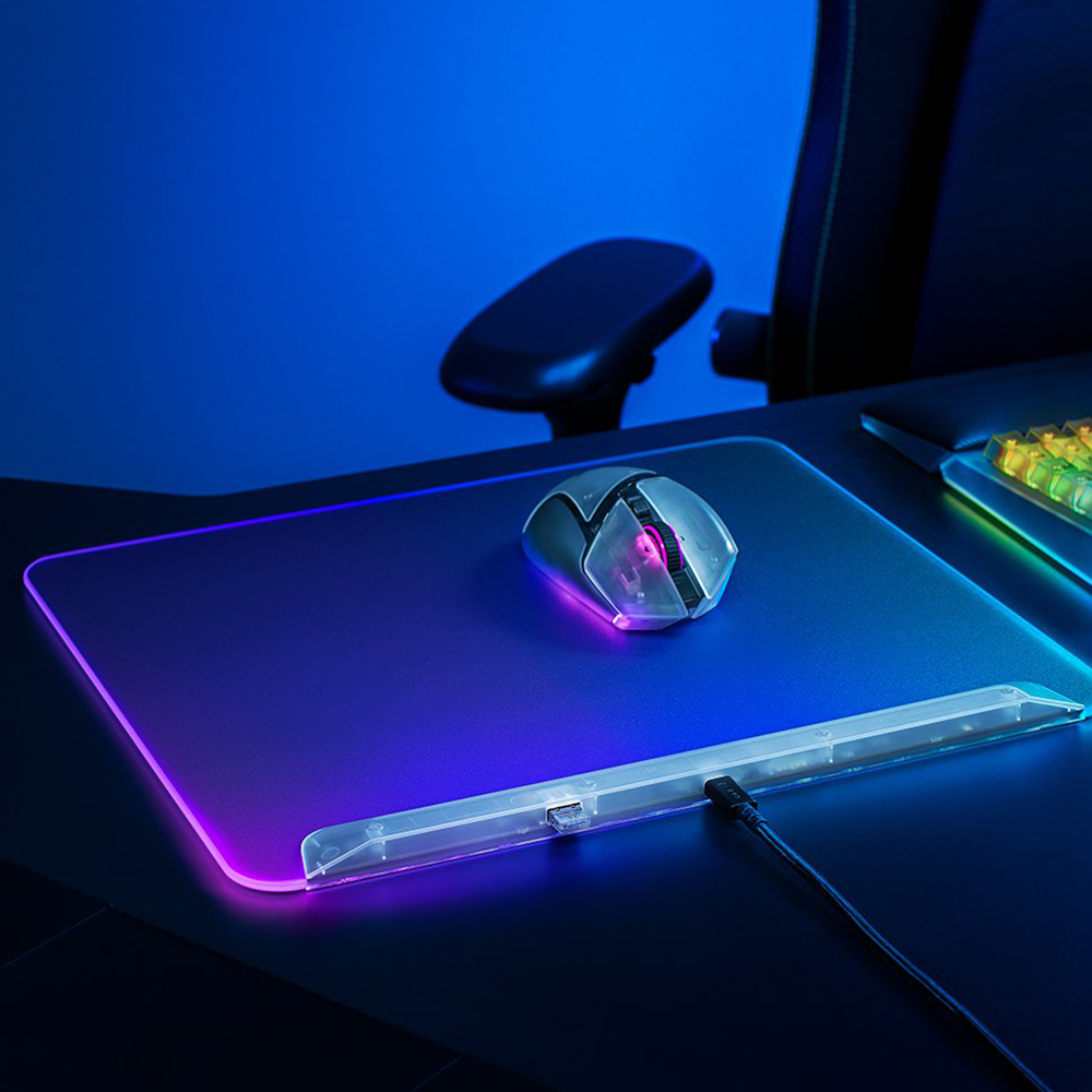 [국내정발] 레이저 파이어플라이 V2 PRO 팬텀화이트 RGB 마우스패드 - 상세 이미지 3