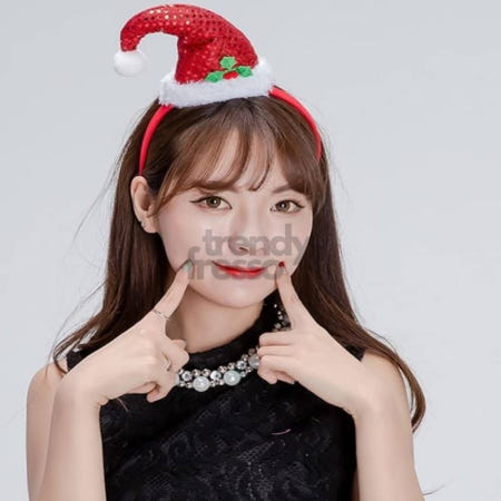 [트렌디프레소협력사]데이슬롯 루돌프 머리띠 스팡클고깔 산타분장 크리스마스장식 크리스마스파티용품