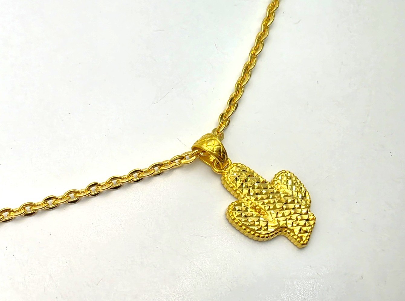 24K 순금 30g(8) 선인장 목걸이(18K 연결고리 장식) - 상세 이미지 2