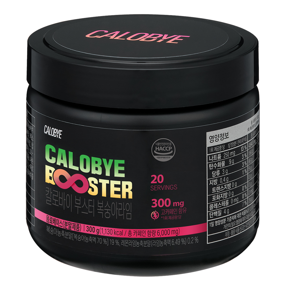 칼로바이 부스터  운동전 헬스부스터 복숭아라임맛 300g 제품 이미지