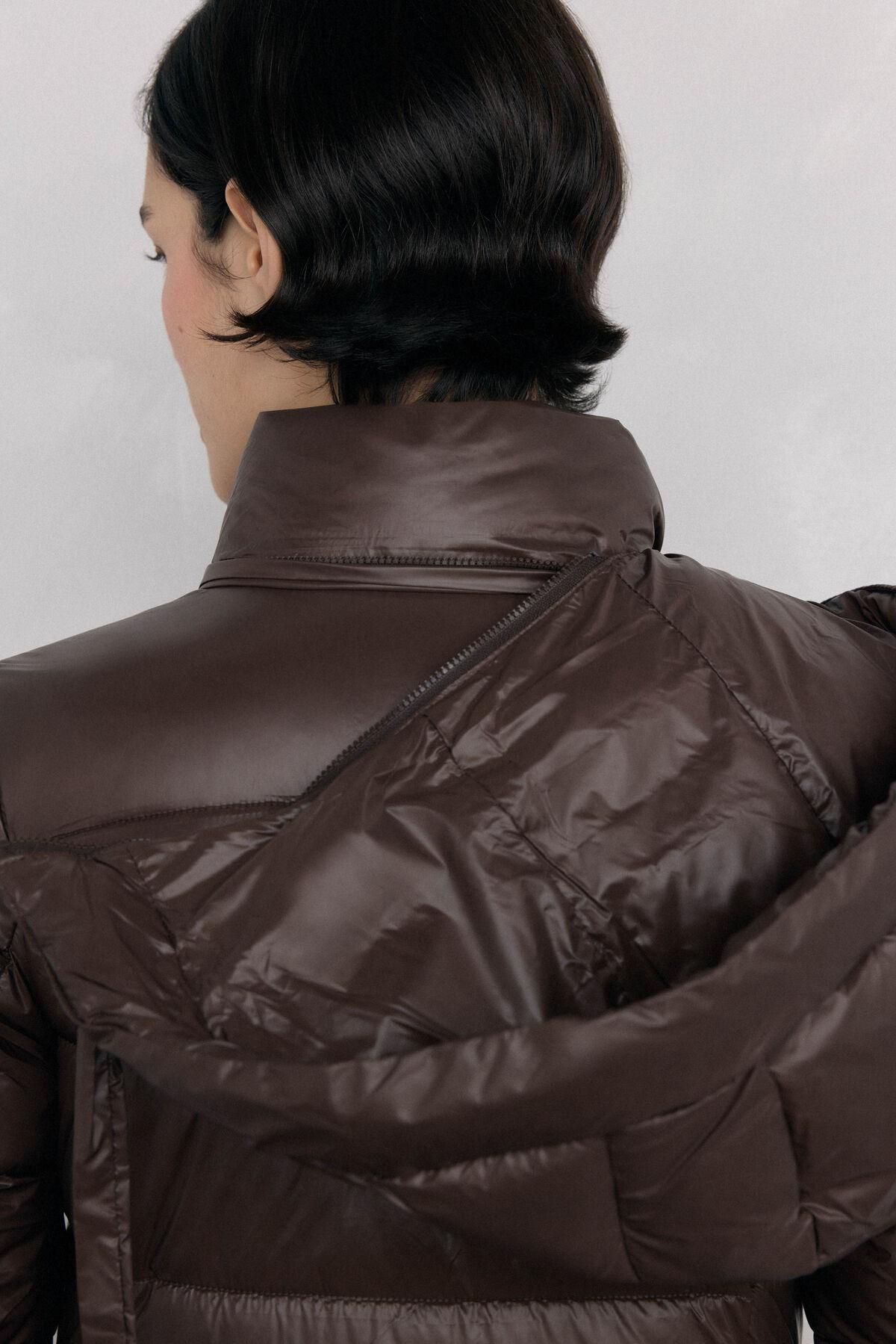페드로 델 이에로 테크니컬 라이트 롱 패딩 파카 브라운 8572336 MARRON - 상세 이미지 5